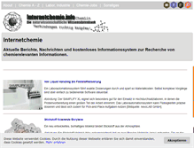 Tablet Screenshot of internetchemie.info
